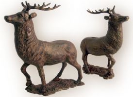 Elk Cast Iron Coin Bank