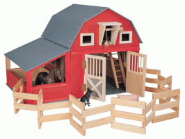 Deluxe Red Gable Barn