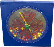 Busy Cube - Paddle Wheel Wall Panel