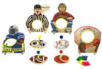 Sports Bean Bag Ring Toss Combo Set